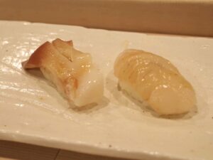 北海道の貝類も自慢（写真はほっき・ほたて）