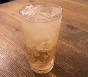 生姜たっぷりのハイボール