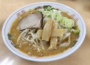 看板メニュー「みそラーメン」