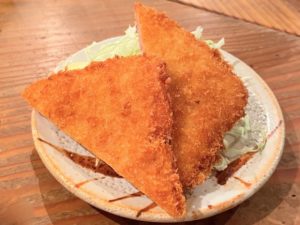 懐かしの薄切り「ハムカツ」
