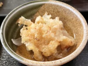 大きいので割って天つゆに