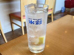 すっきりな「生レモンサワー」も合います