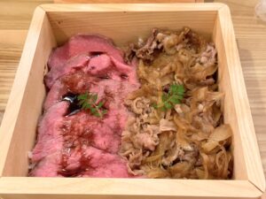 左:そともも低温調理、右:すき焼き風